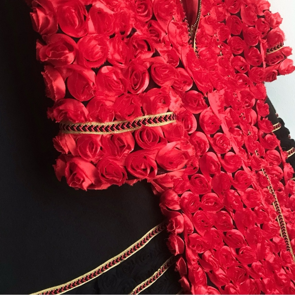 Rose Dress 3D. Lined.